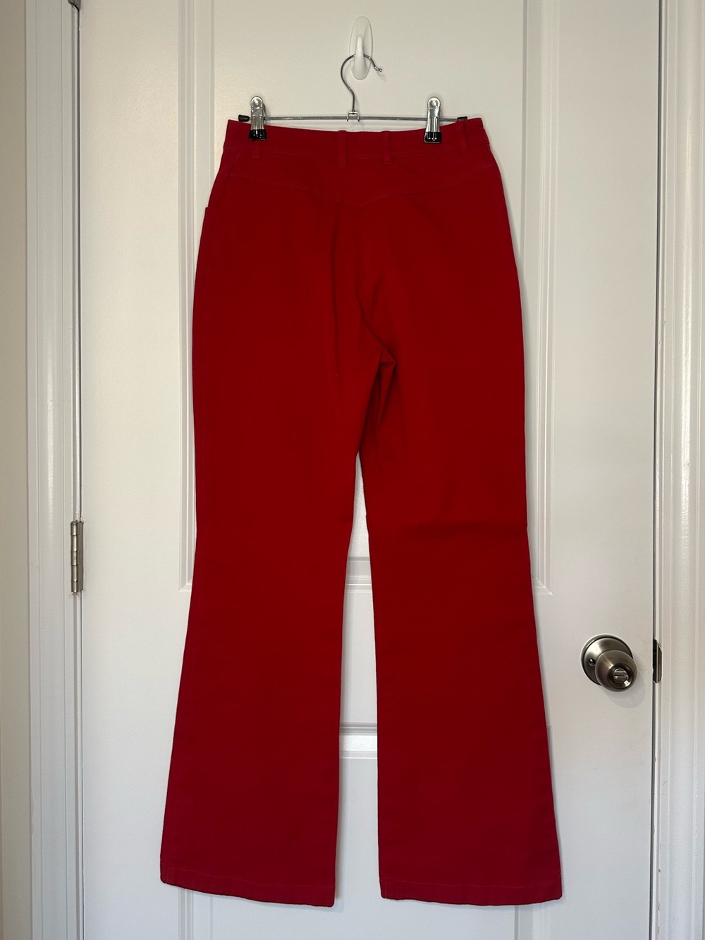 St. John Vibrant Red Trouser Pants Size 2 - Picture 3 of 10